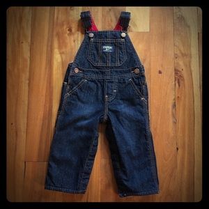 Fleece Lined Oshkosh Denim Overalls 12 Months